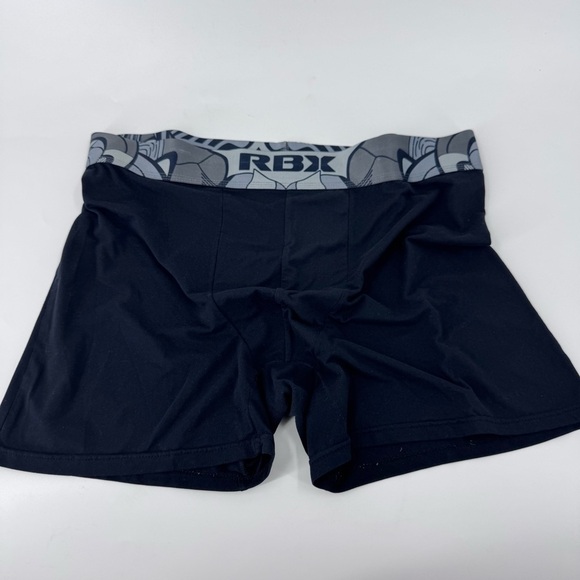 RBX Black and Gray Boxer Briefs Athletic Fit - Picture 1 of 6